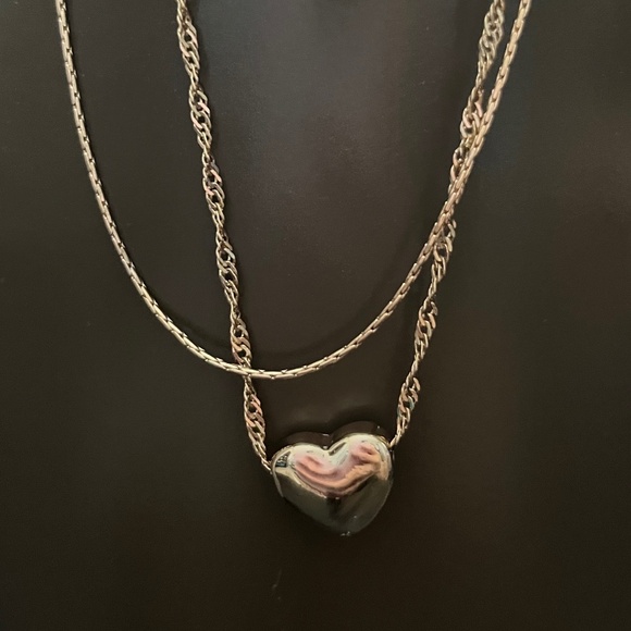 LC Lauren Conrad layered heart necklace NWT - Picture 4 of 8